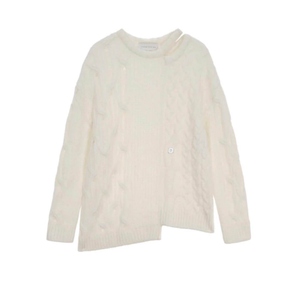 Mixed Cable Knit Pullover [ Ivory ] 상품이미지1