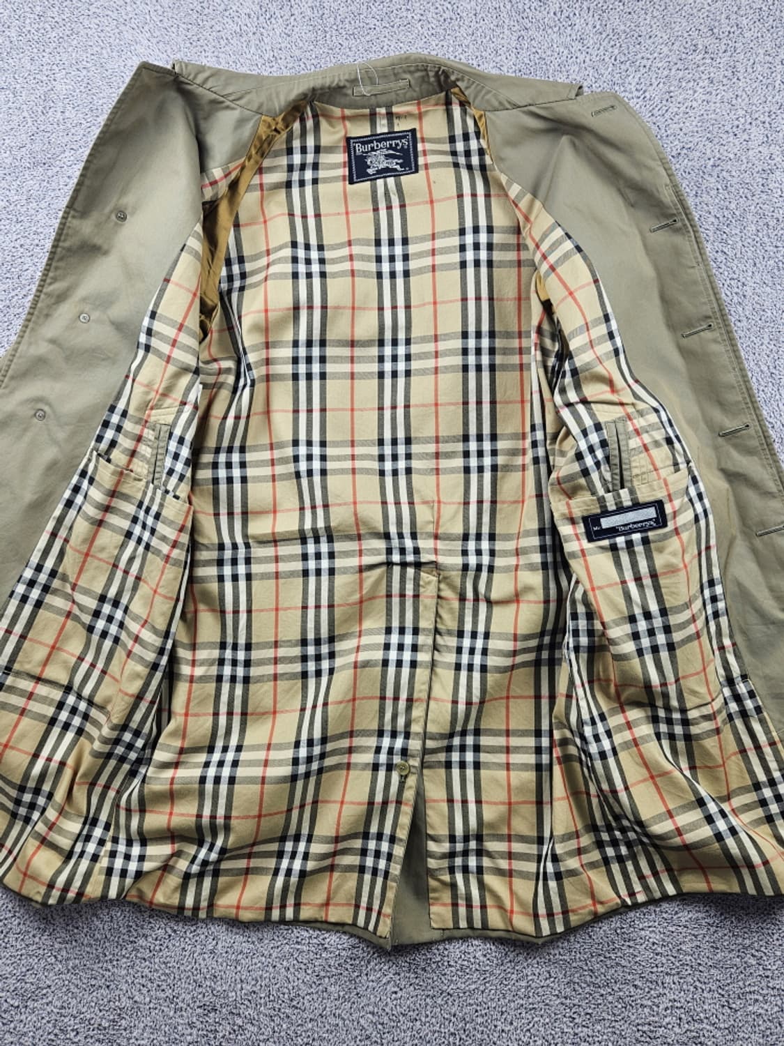 버버리 노바체크 베이직 벨티드 트렌치코트 (상세설명참조) / 10592 상품이미지7