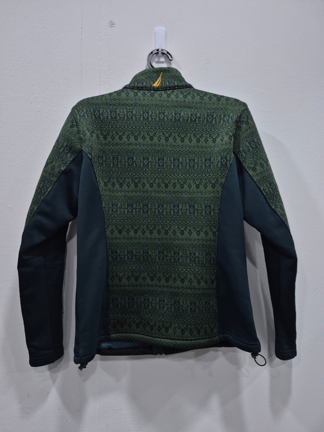 노티카 초록색 패턴 플리스후리스 재킷 여성 90사이즈(상태 최상급) 상품이미지3