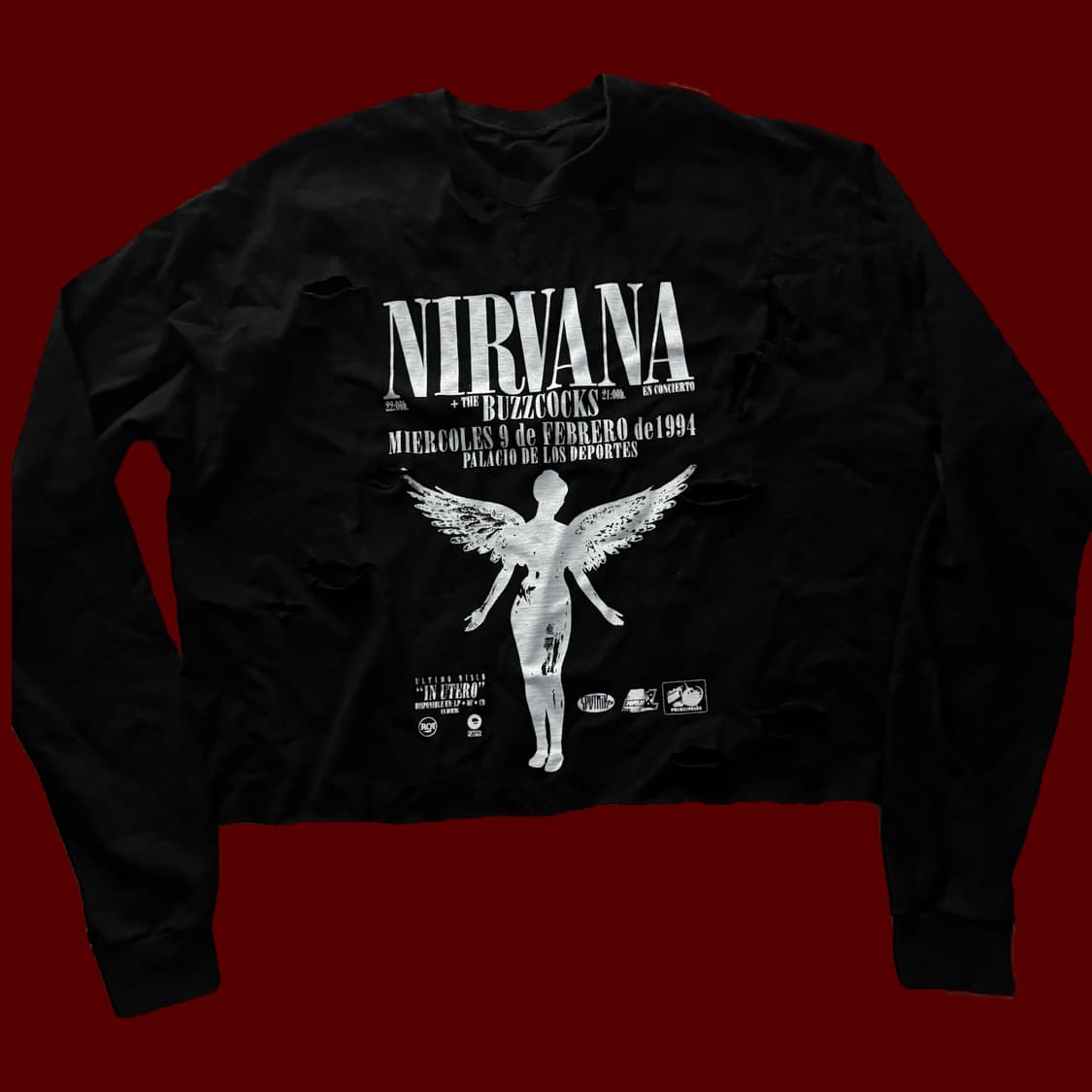 Vintage NIRVANA damage longsleeve 상품이미지1
