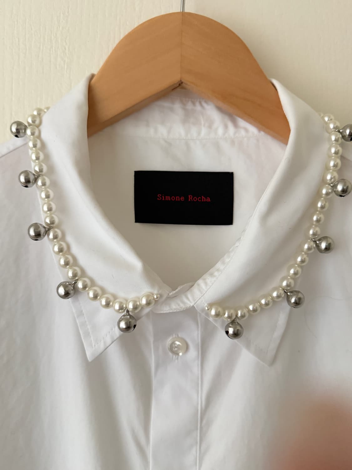 시몬로샤 비드 벨 클래식 핏 셔츠 XL 상품이미지3