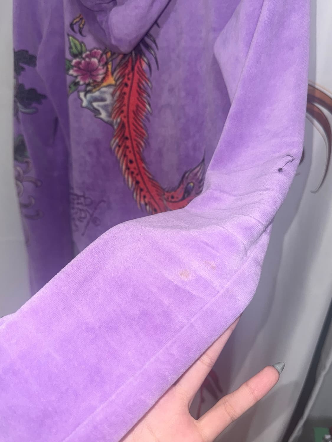 에드하디 연보라 벨벳 후드집업  상품이미지4