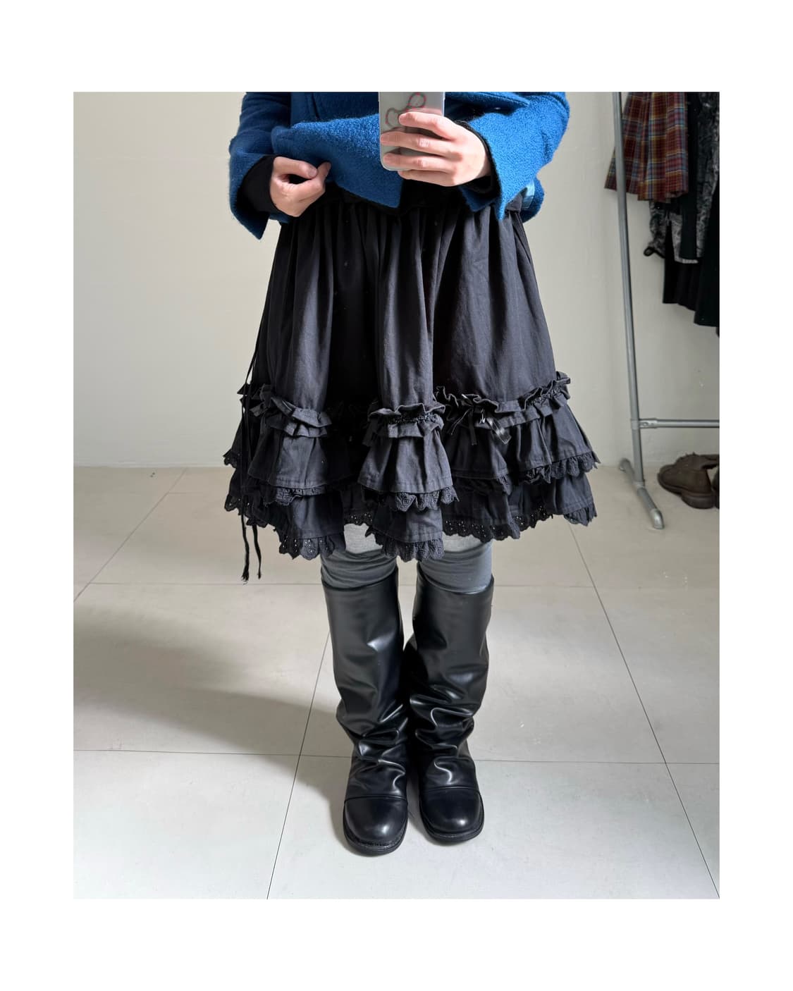 빈티지 프릴 스커트 상품이미지1