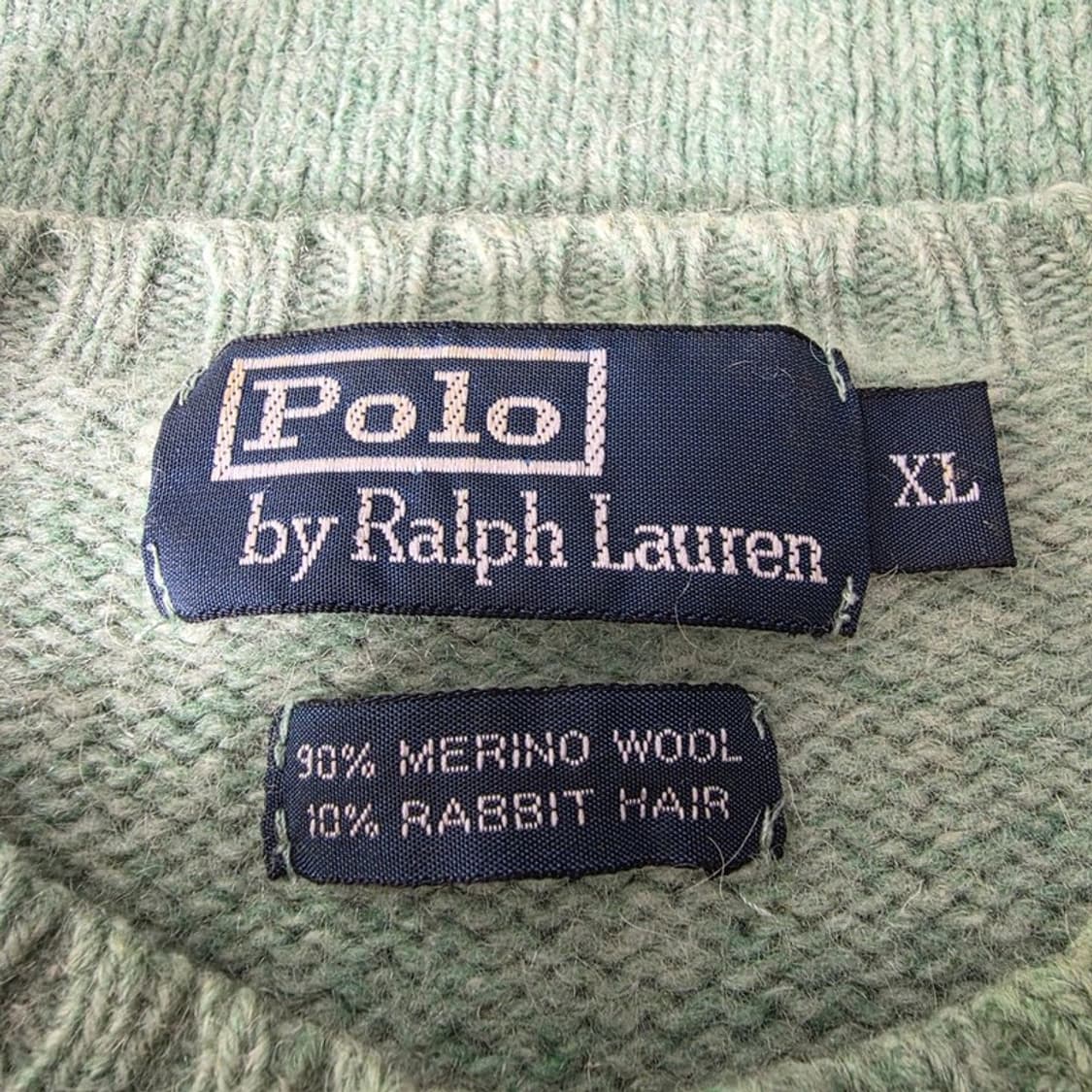Polo Ralph Lauren 메리노울 니트 그린 XL 상품이미지5