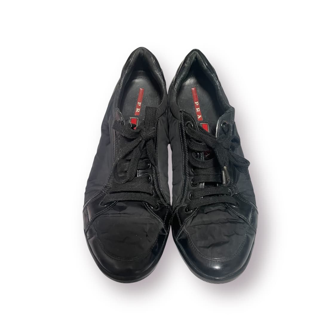 285) 프라다 스포츠 레더 나일론 스니커즈 신발 상품이미지3