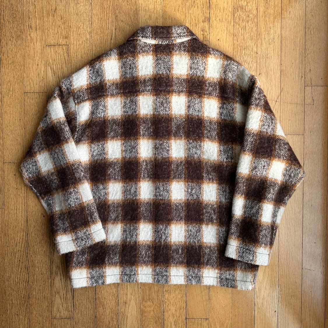 TRISECT2 oversized wool check shirt 상품이미지2