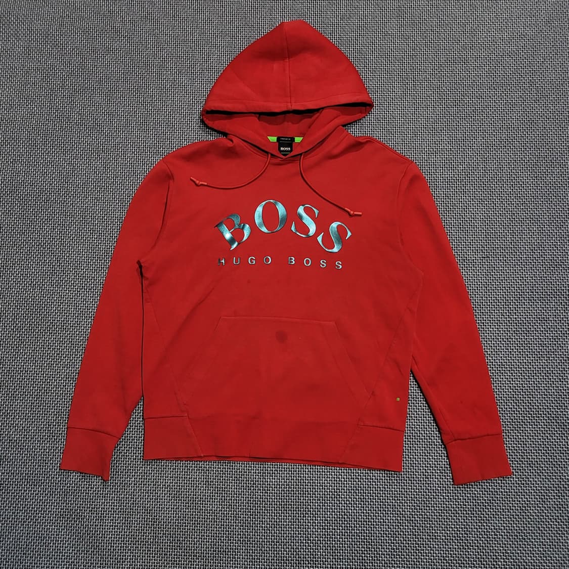 휴고보스 로고 후드티 레드 (M) 상품이미지1