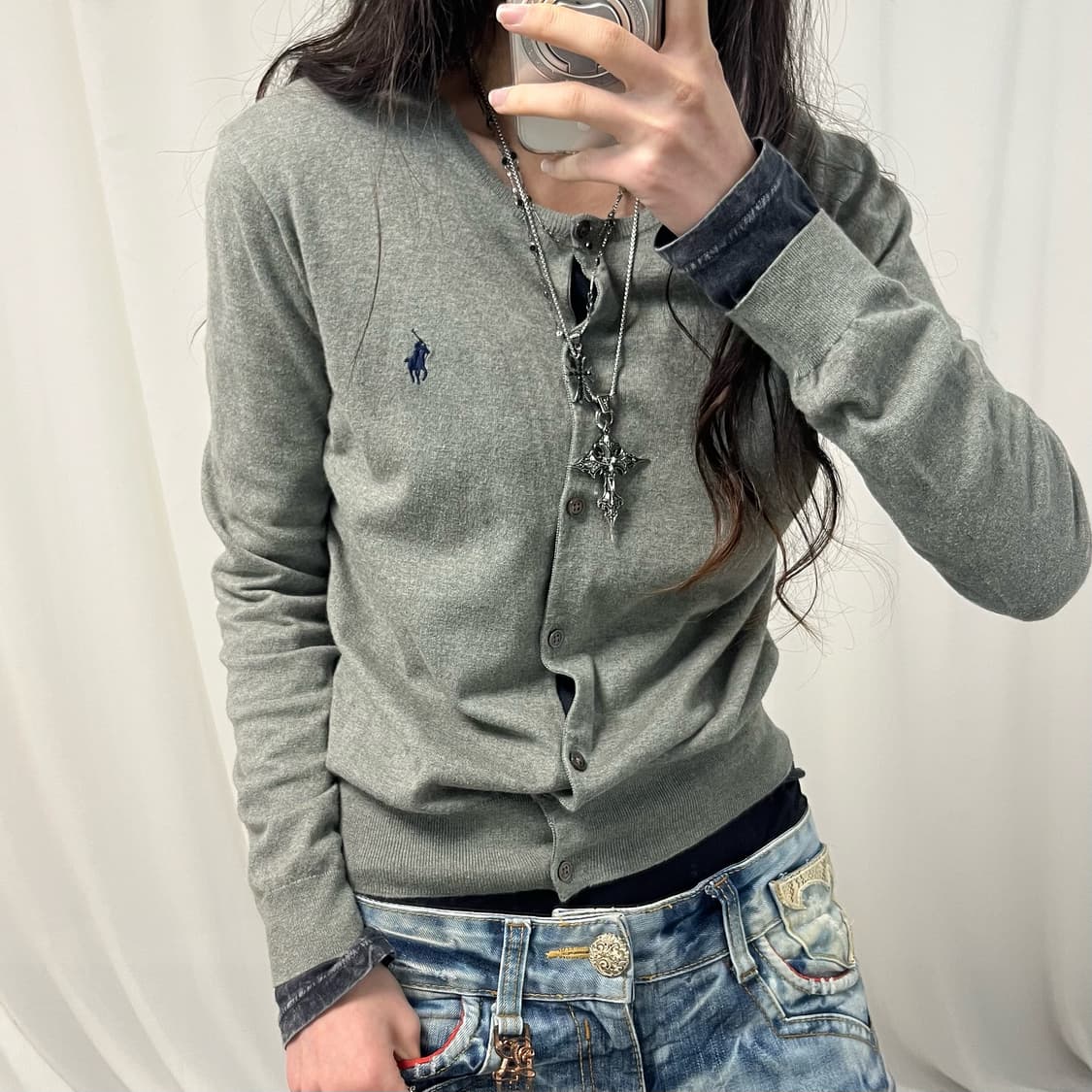 Polo Gray Cardigan  상품이미지2
