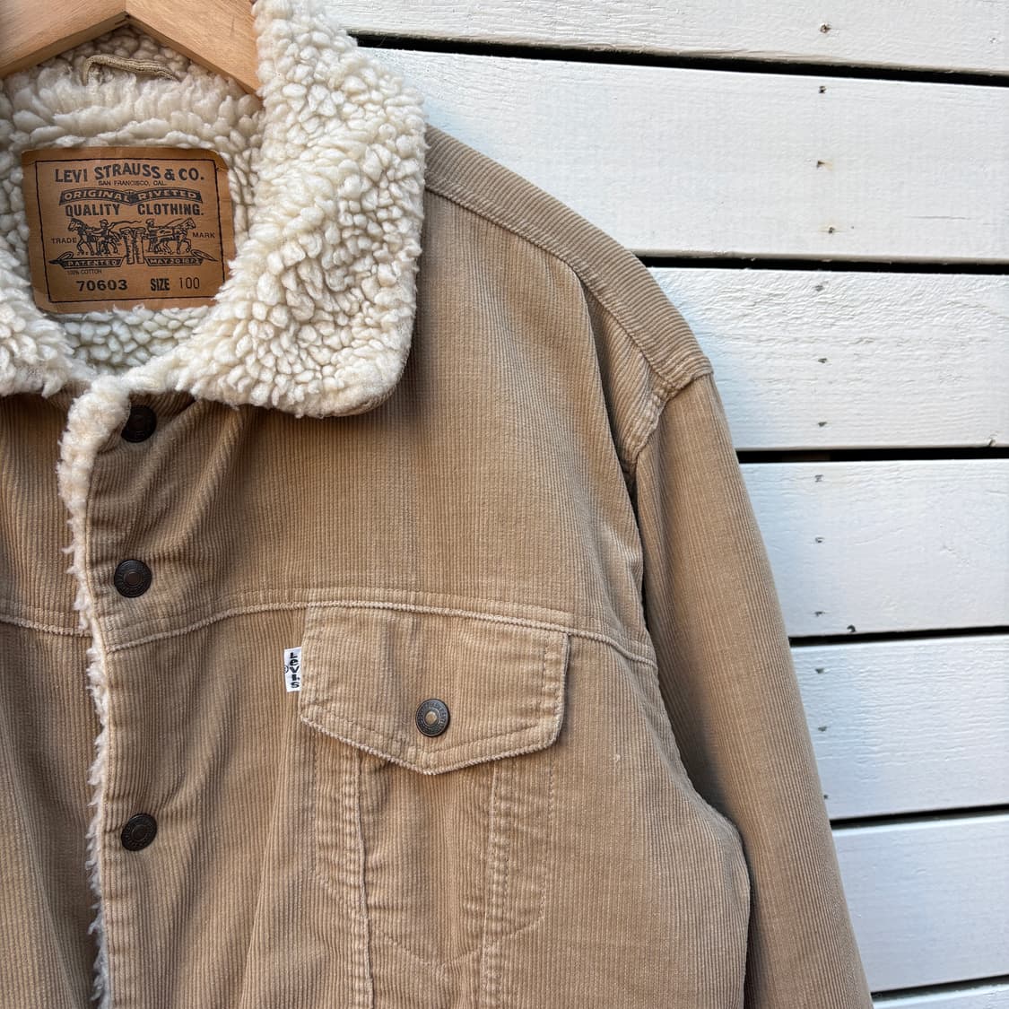 Levi’s 90s 리바이스 코듀로이 쉐르파 자켓 상품이미지4