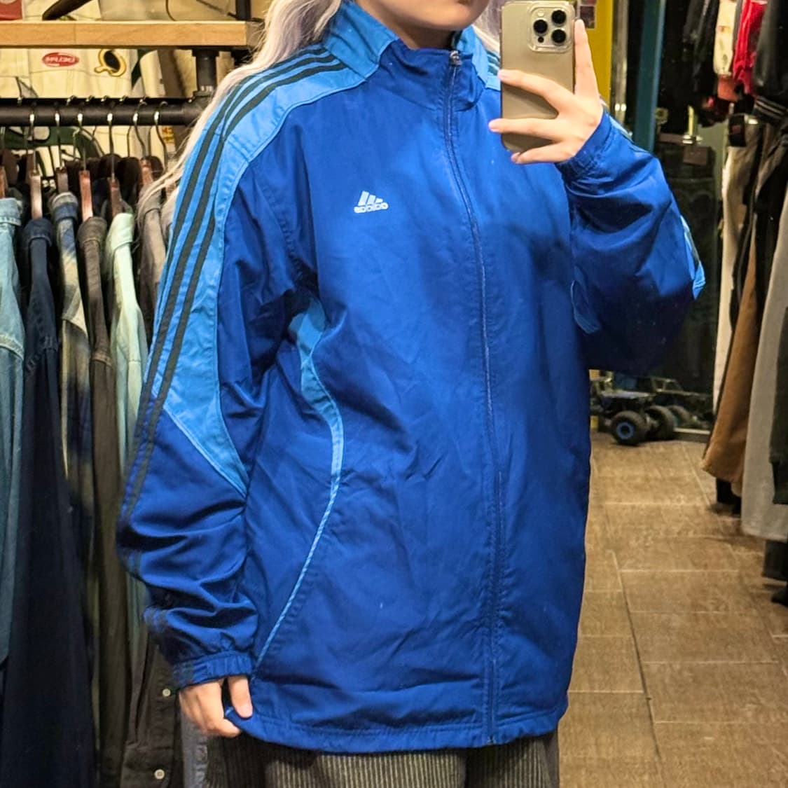 [HI] 아디다스 바람막이 블루  상품이미지3