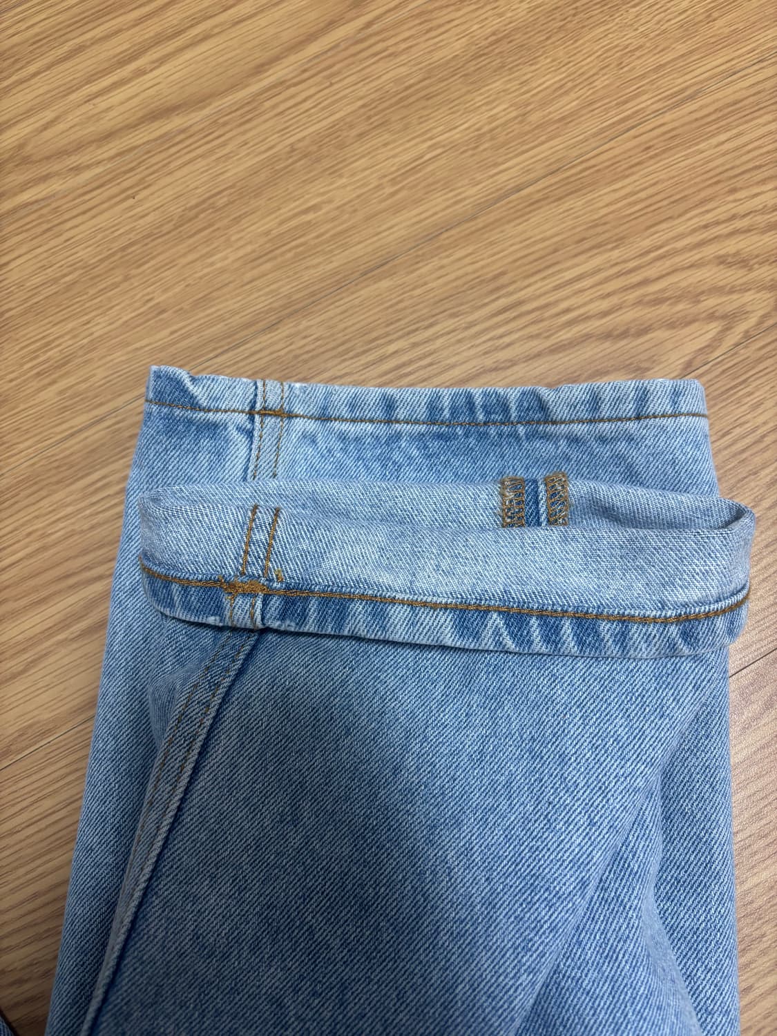 [새상품] Sefr 세퍼 스트레이트 컷 진스 데님 청바지 연청 상품이미지6