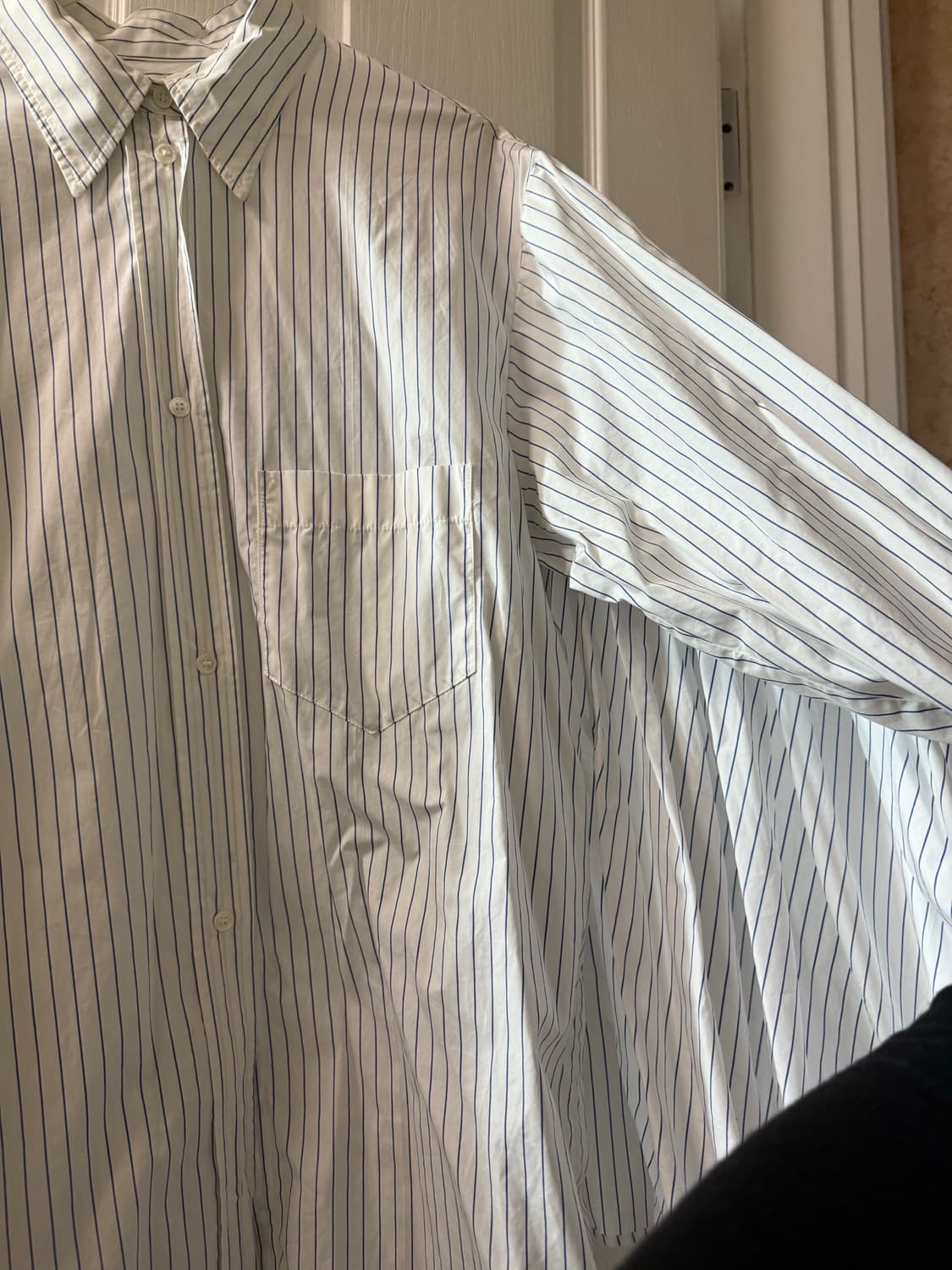 메종마르지엘라 mm6 스트라이프 프릴 셔츠 상품이미지5