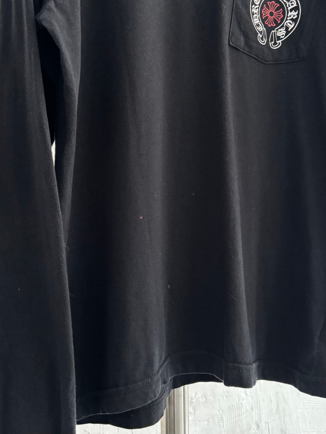 Chrome Hearts 크롬하츠 화이트레드 홀스슈 로고 스태프 슬리브 상품이미지10
