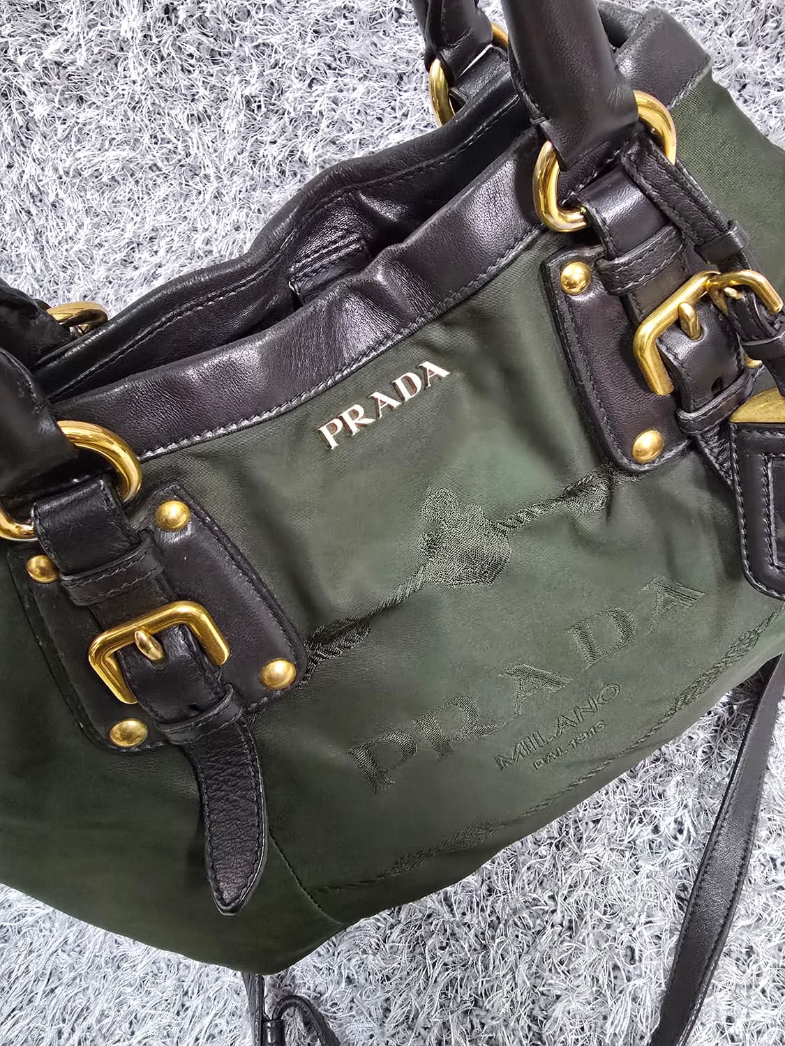 프라다 나일론 금장 토트백 숄더백 상품이미지6