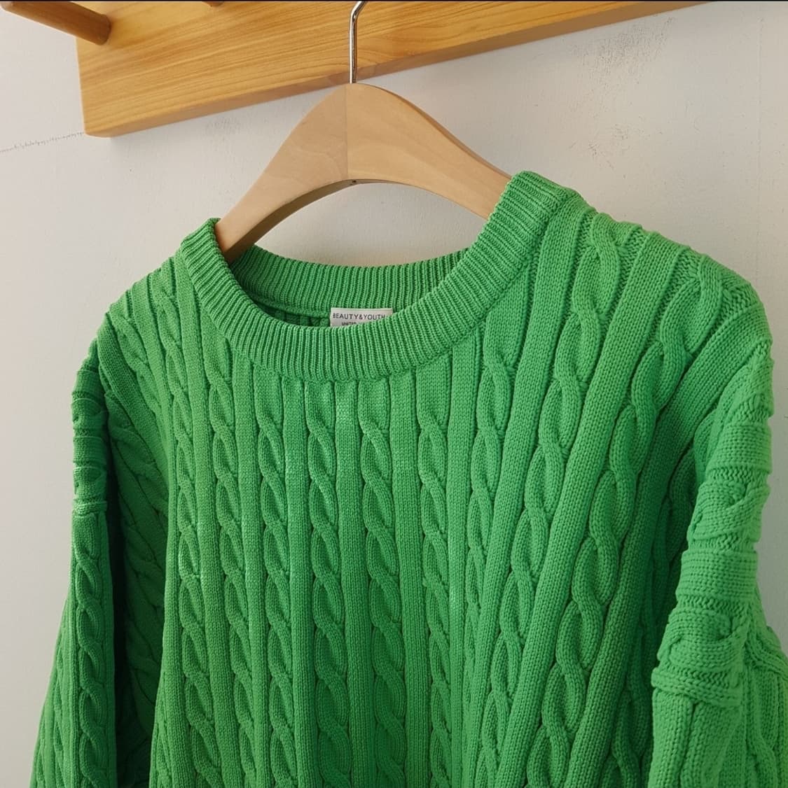 뷰티앤유즈 케이블 니트 상품이미지5