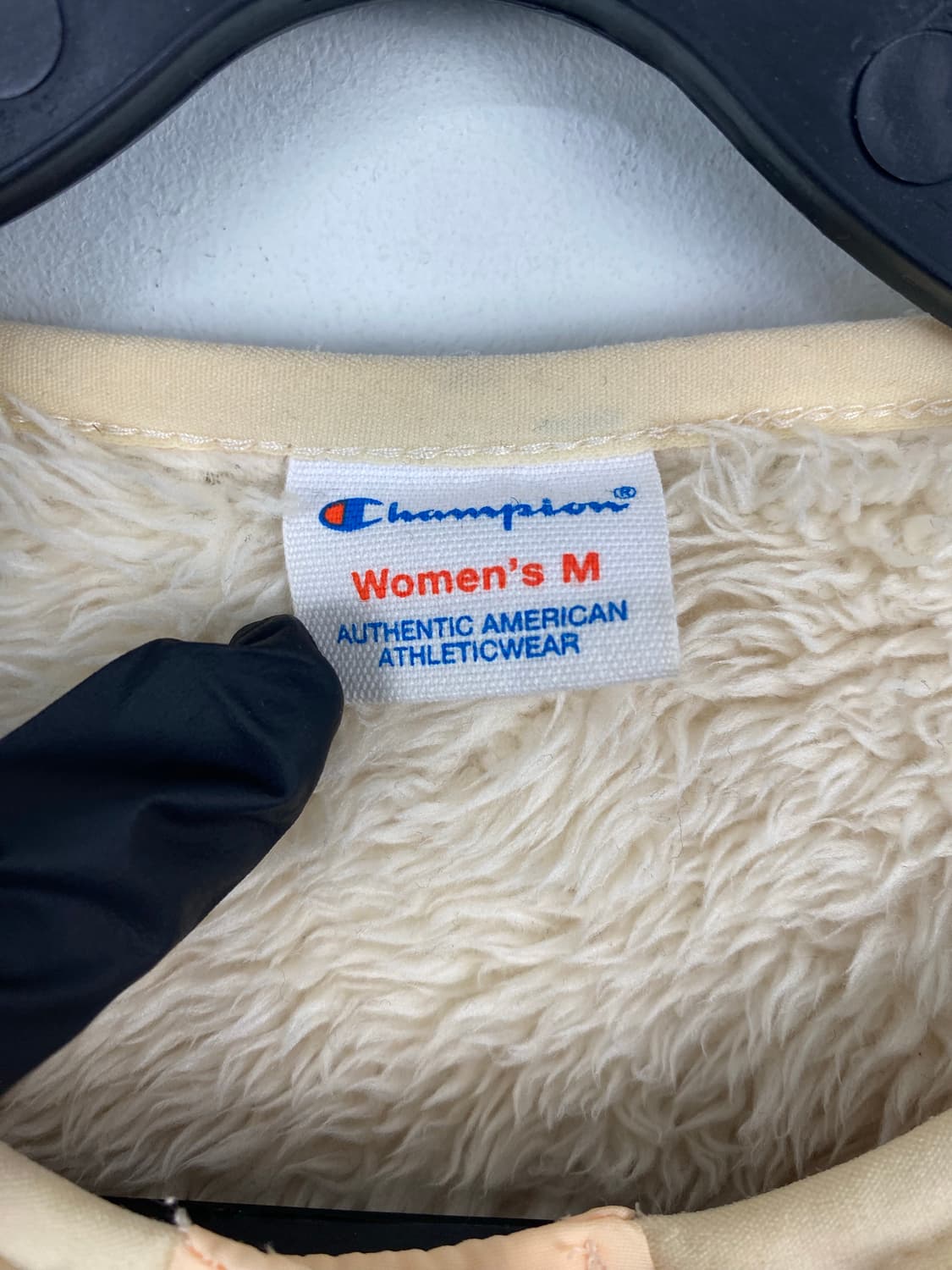 챔피온 여성 배색 셰르파 플리스 재킷 M 상품이미지3