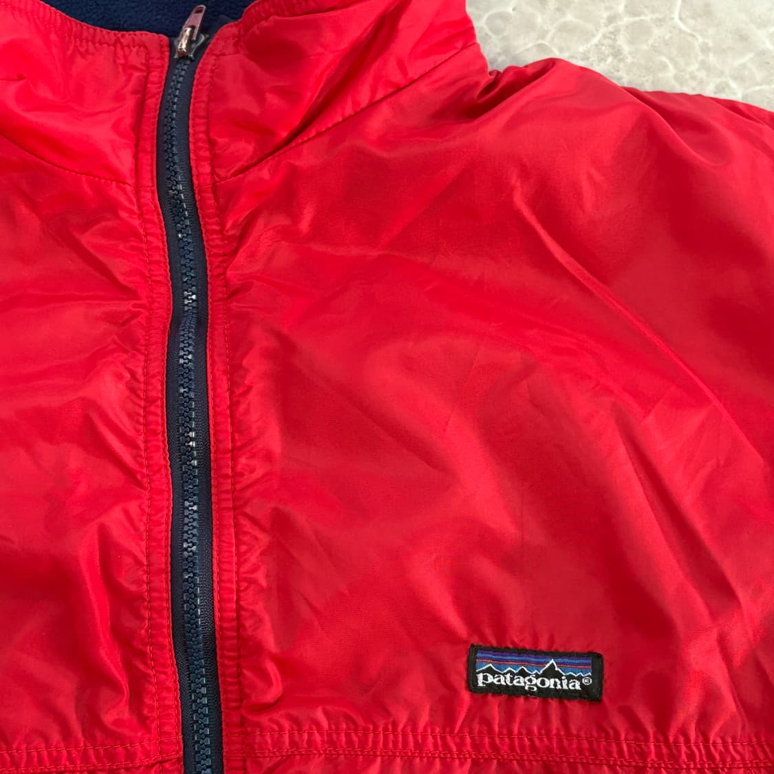 90s USA🇺🇸 파타고니아 쉘드 신칠라 웜업 봄버 자켓 딥파일 상품이미지2