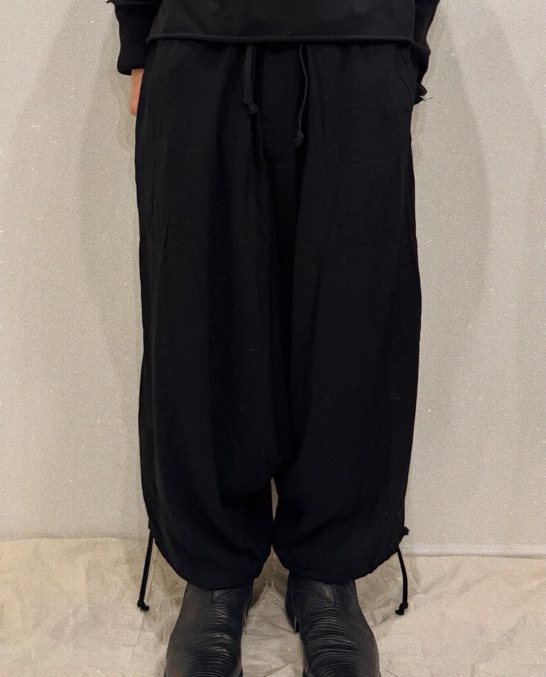 요지야마모토 레이온 와이드 사루엘 팬츠 상품이미지1