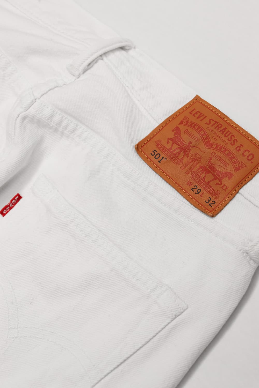 LEVIS 501 화이트 데님 진 size 29 상품이미지7