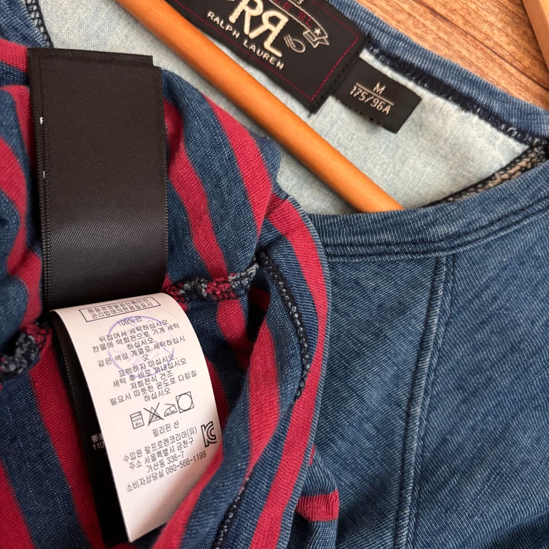 RRL 더블알엘 M 반팔 티셔츠 스트라이프 랄프로렌  상품이미지4