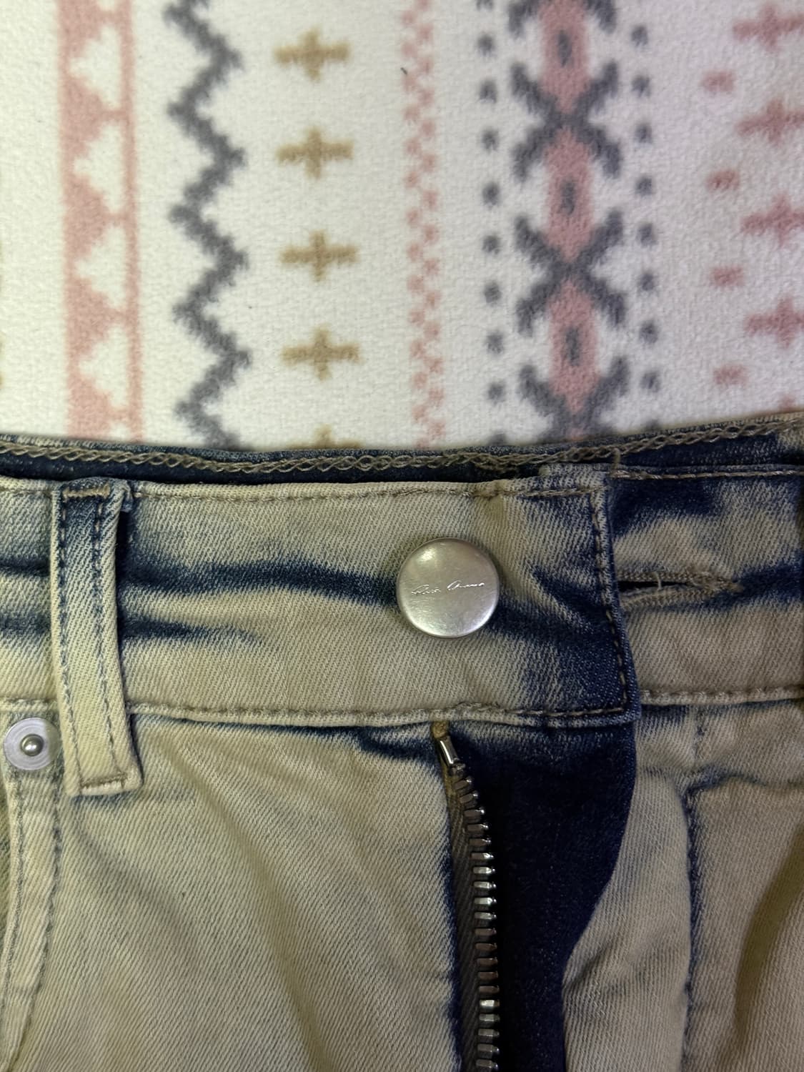 릭오웬스 볼란 부츠컷 데님 펄 애시드 디그레이드 허리 27 상품이미지5