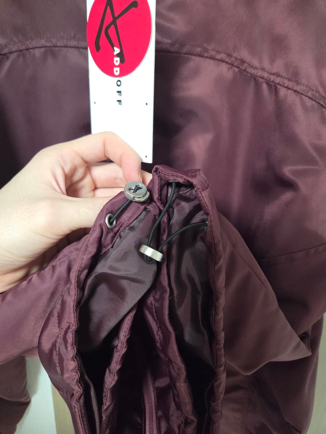 애드오프 윈드브레이커 버건디 L 상품이미지7