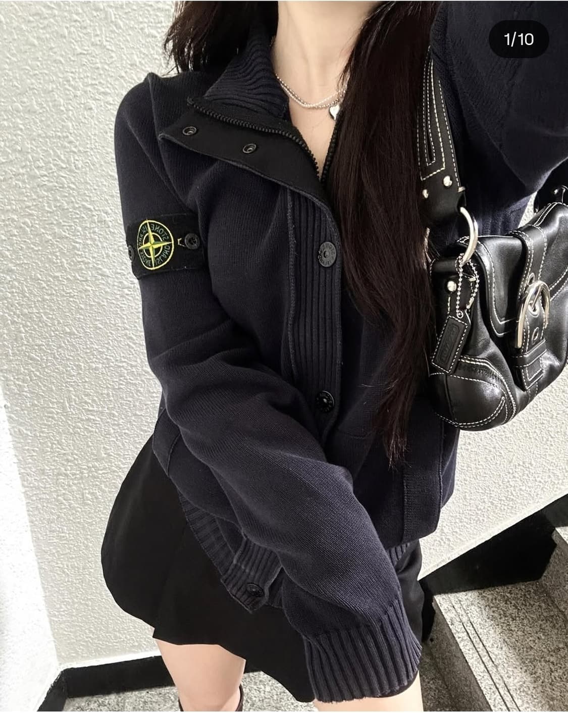 (판매) 스톤아일랜드 니트집업 가디건 니트 자켓 stone island 상품이미지1