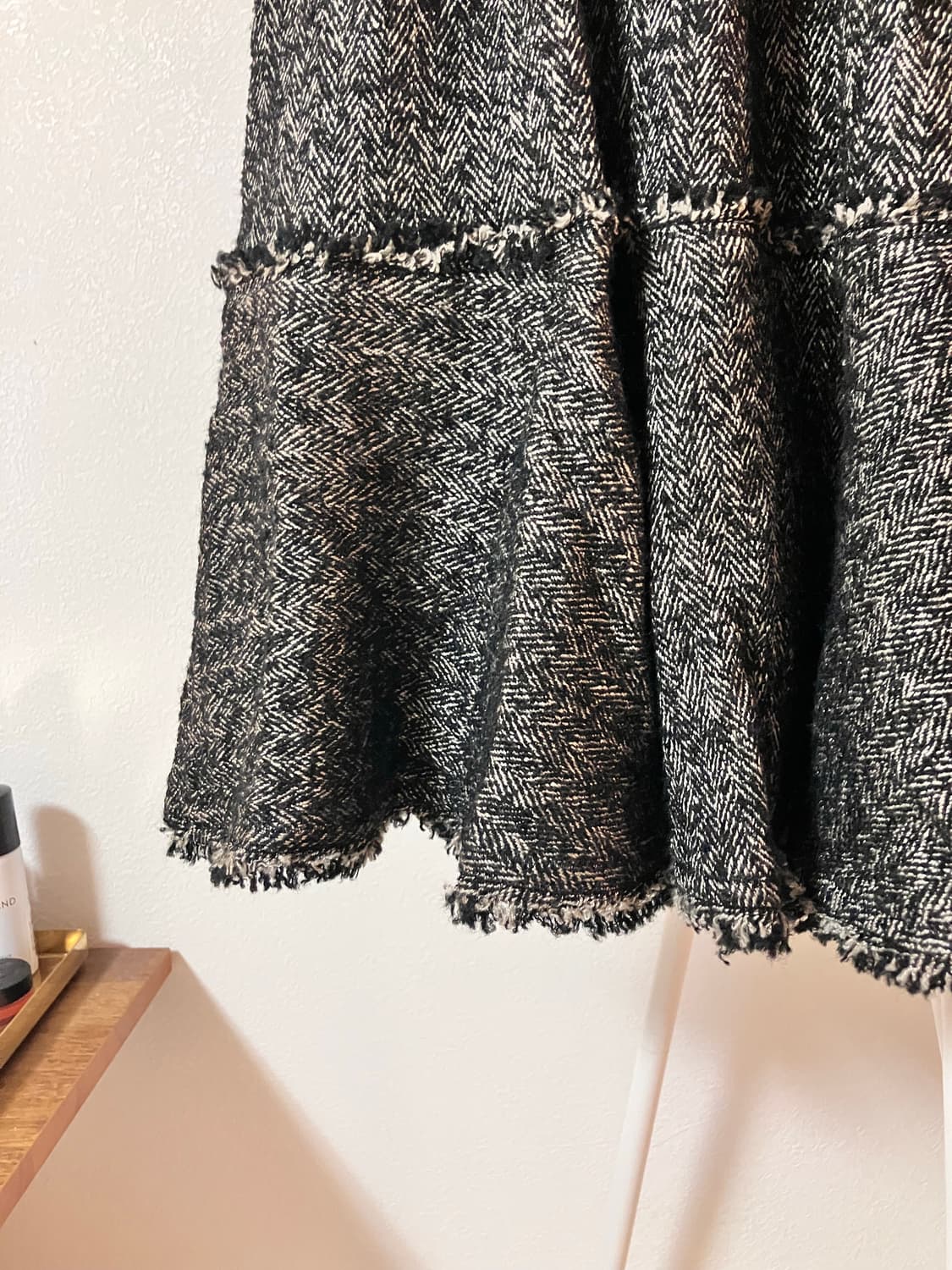 헤링본 플리츠 미니스커트 일본빈티지 모리걸 상품이미지3