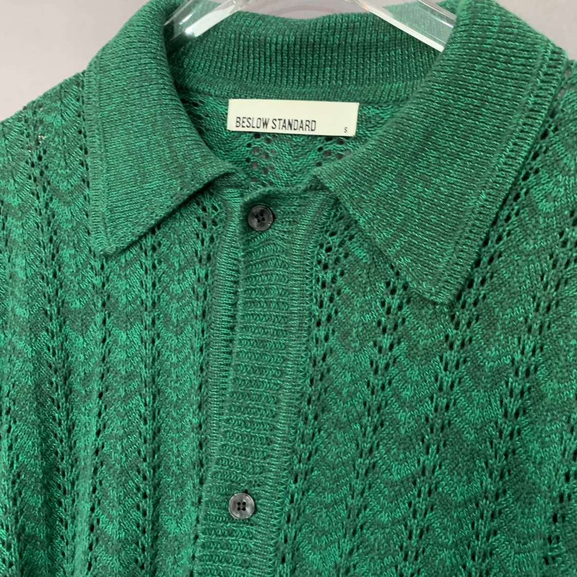 S 비슬로우 스탠다드 크로셰 니트 셔츠 가디건 상품이미지4