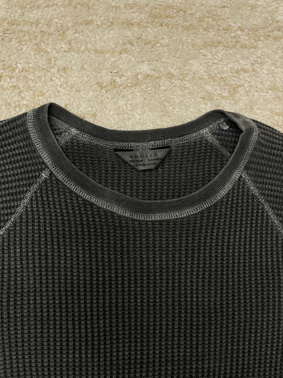 [2] 언유즈드 와플 니트 티셔츠 써멀 unused knit 상품이미지3