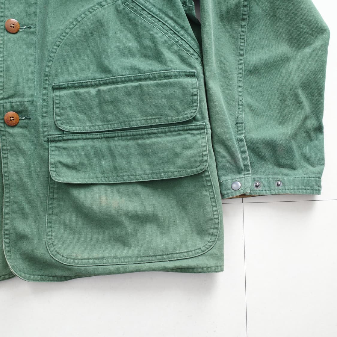 90s 폴로 랄프로렌 모호크 코튼 헌팅 필드 자켓 그린 (M) 상품이미지4