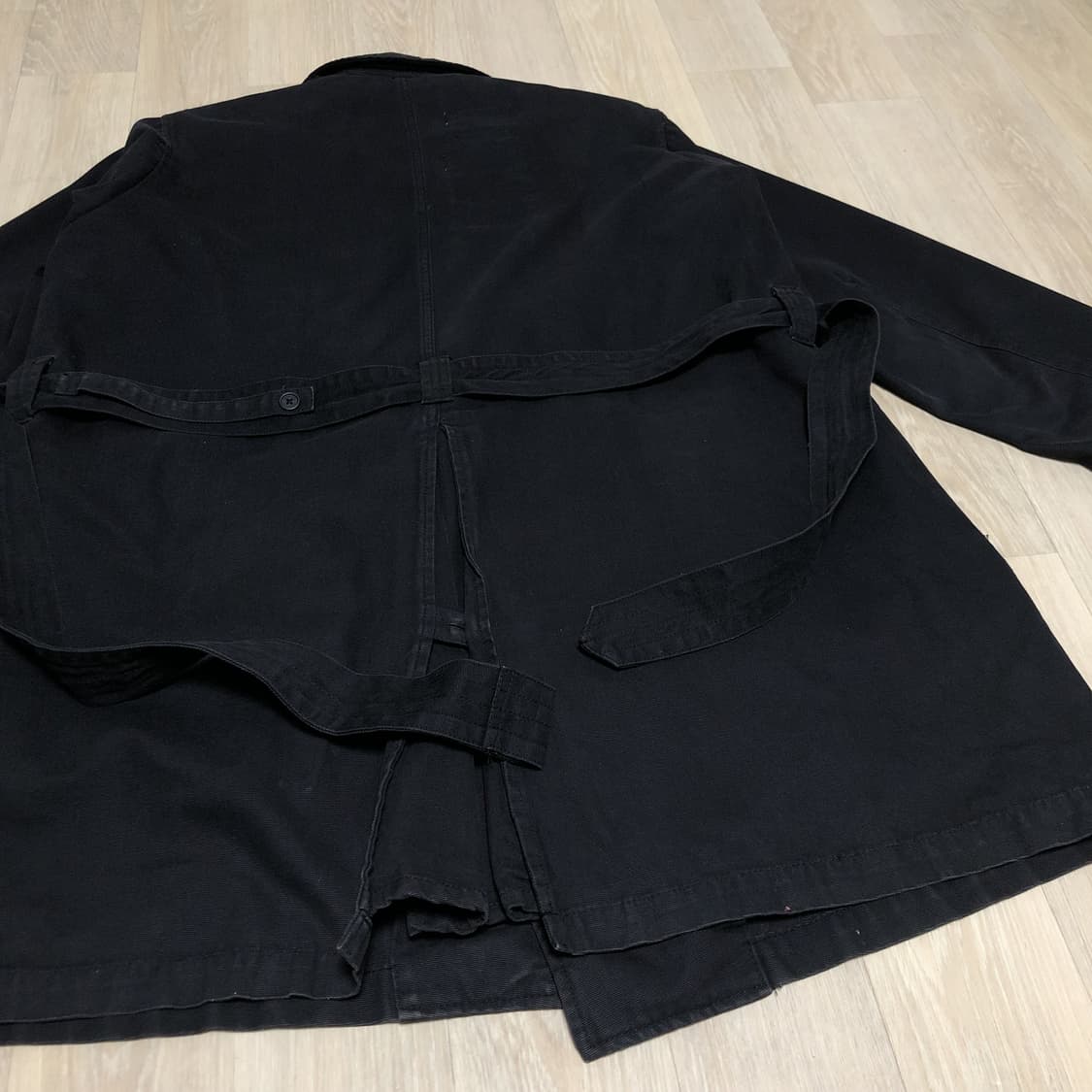 (L) 디스이즈네버댓 <NAVY / STUDY> MC 파카 코트 블랙 상품이미지8