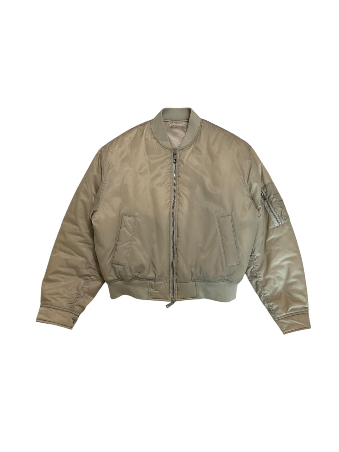 쿠어 베이지 봄버 자켓 상품이미지5