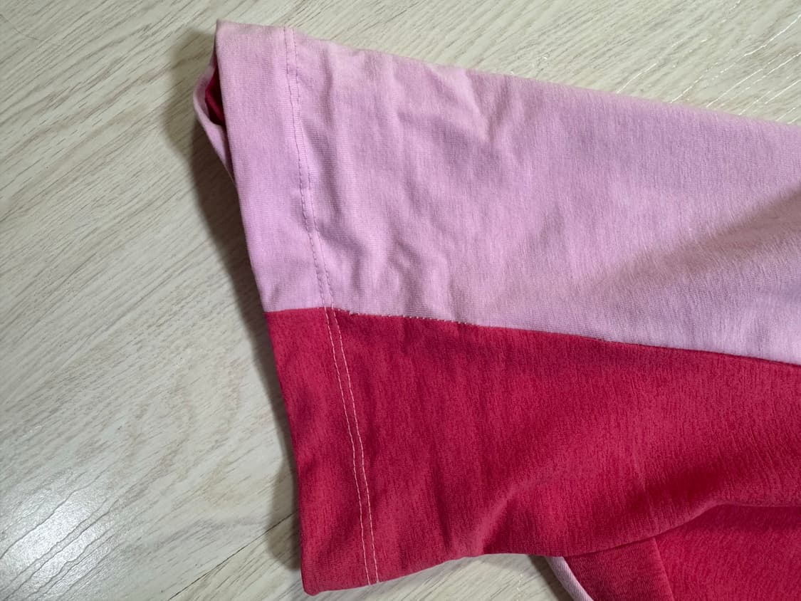 각종스티커+ S 미스치프 롬버스 컬러 블록 슬리브리스 핑크 새상품 상품이미지7