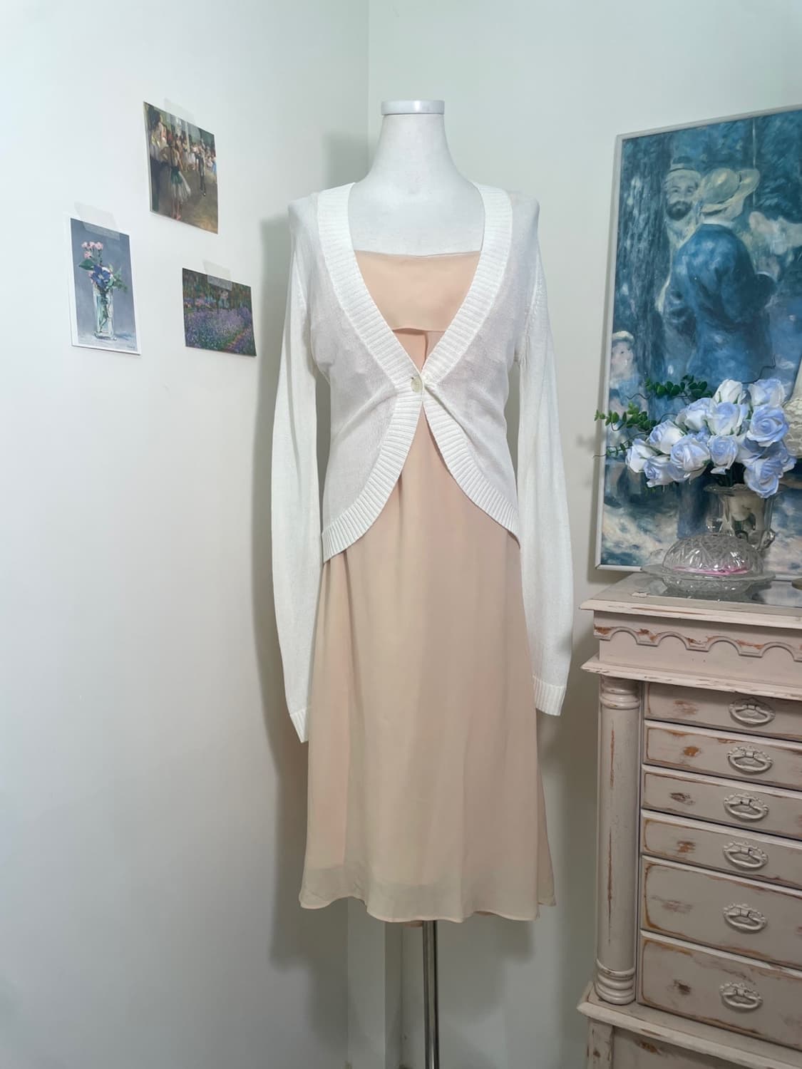 ivory summer one-button cardigan 상품이미지2