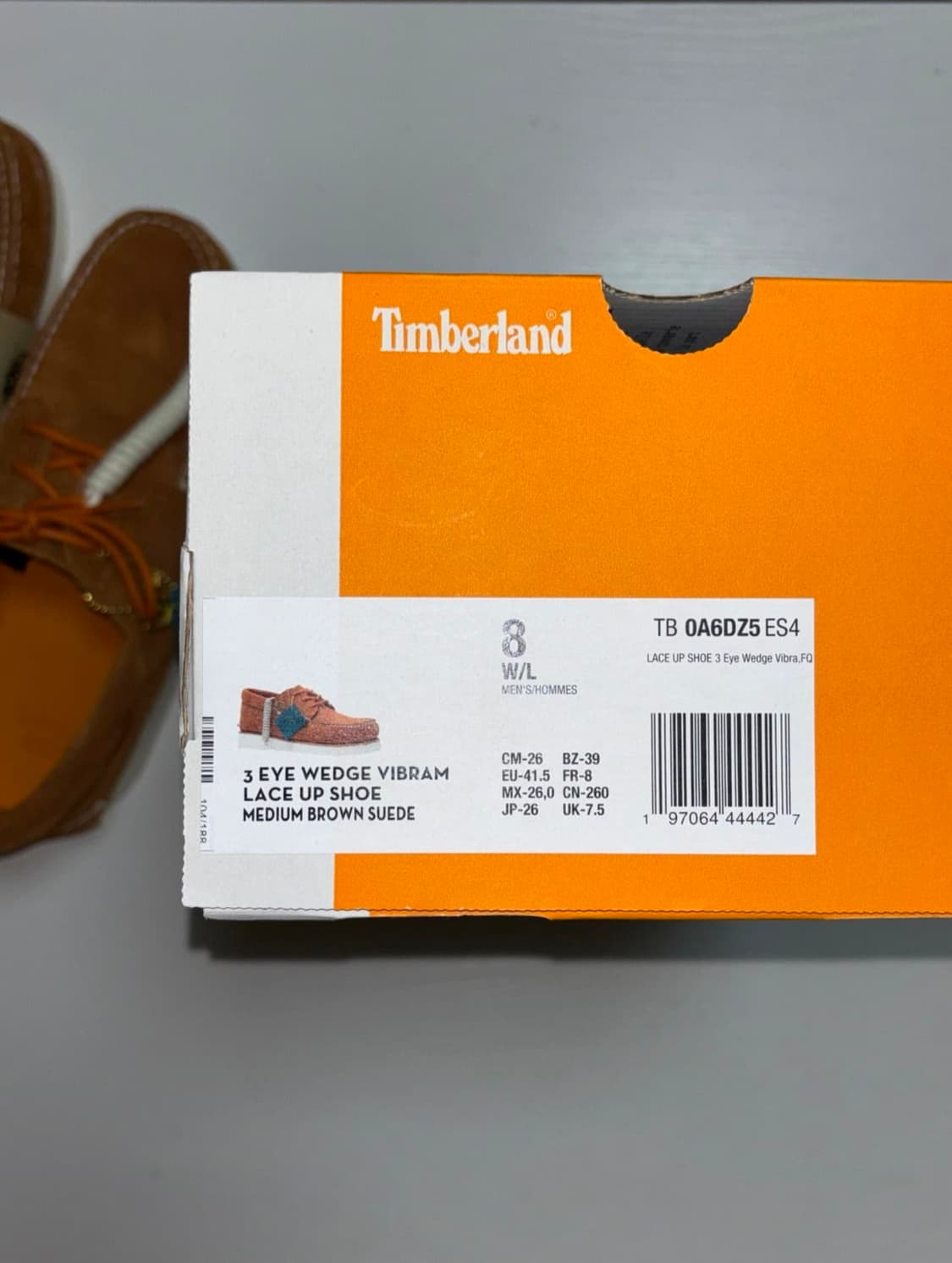 [260] 카시나X팀버랜드 보트슈즈 브라운 새상품 상품이미지5