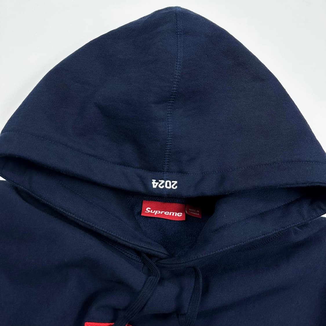 슈프림 박스 로고 24fw 네이비 후드티 (XL) 상품이미지5