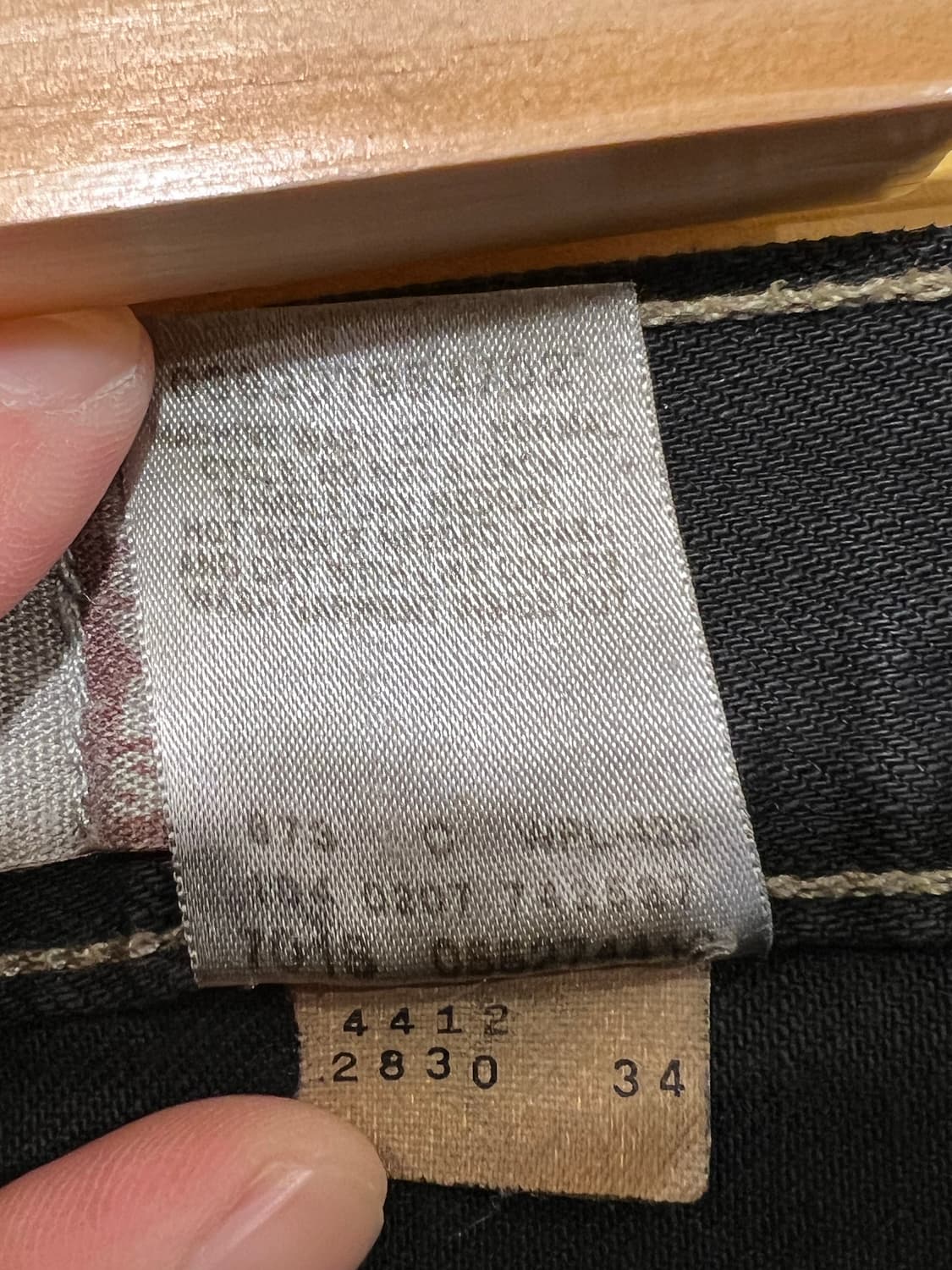 00s 리바이스 527 빈티지 부츠컷 블랙데님 W34 상품이미지10