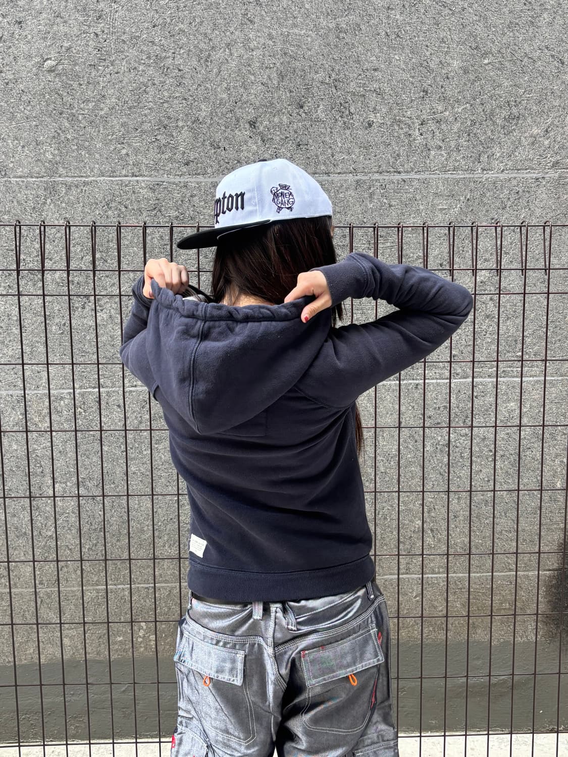 아베크롬비 빈티지 네이비 후드티 상품이미지3