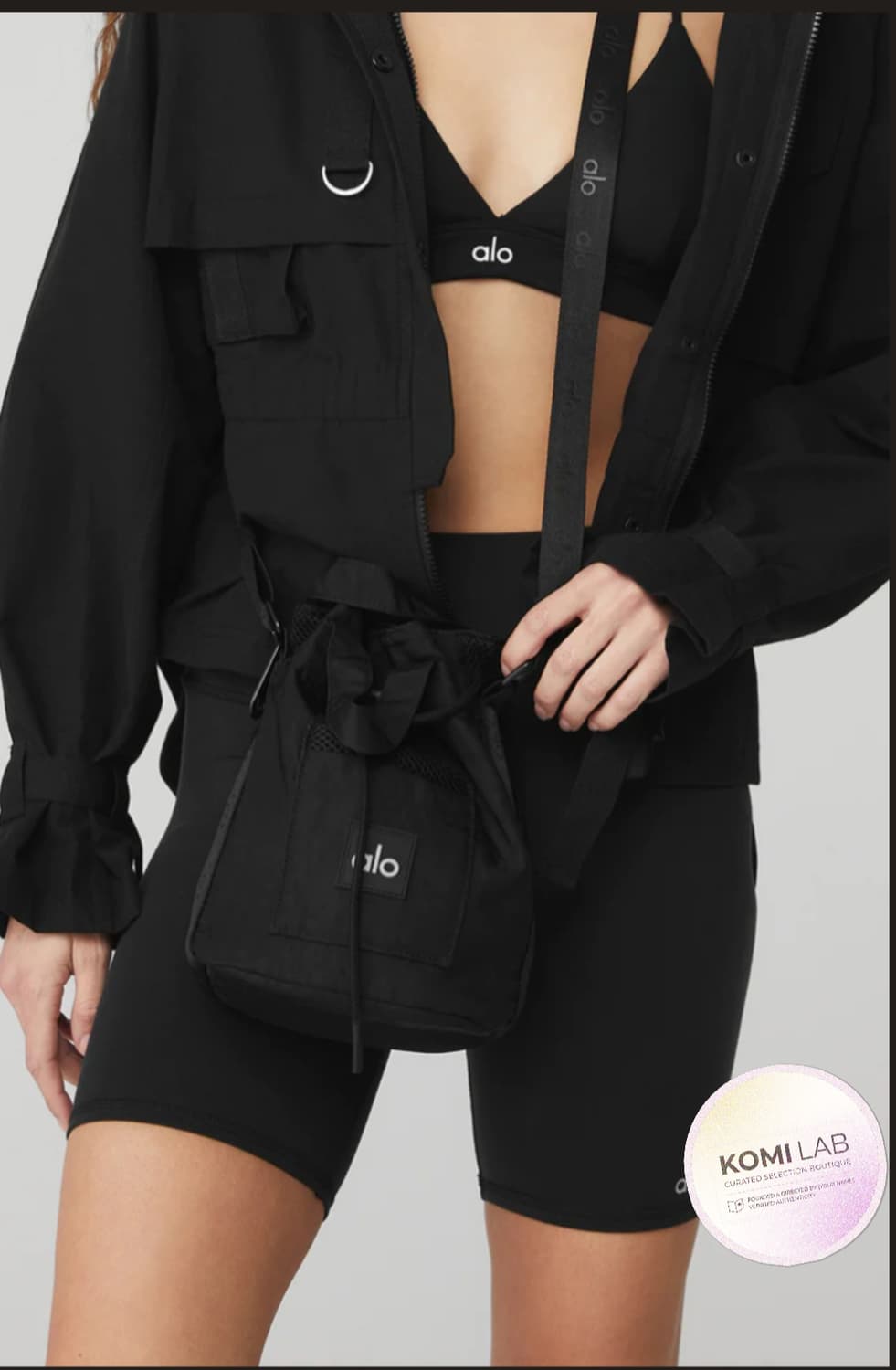 새상품] 알로요가(Alo Yoga) 익스플로러 버킷백 - 블랙 상품이미지1