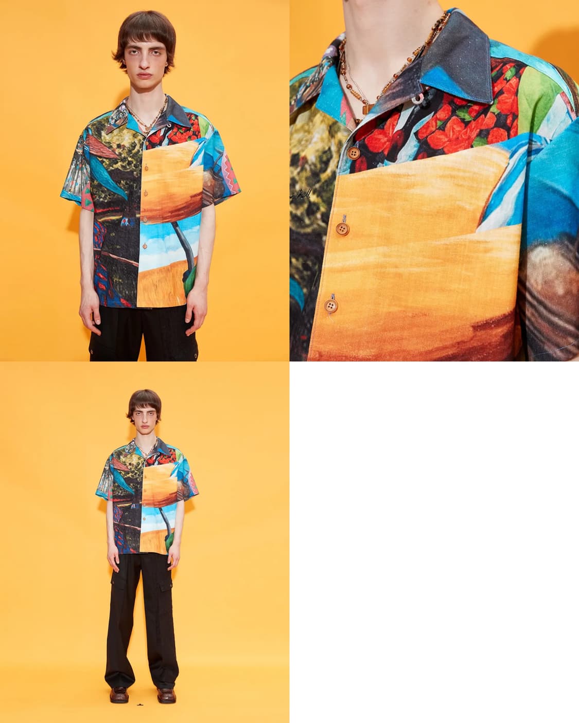 앤더슨벨 임프레셔니스트 프린트 셔츠 남방 M 상품이미지4