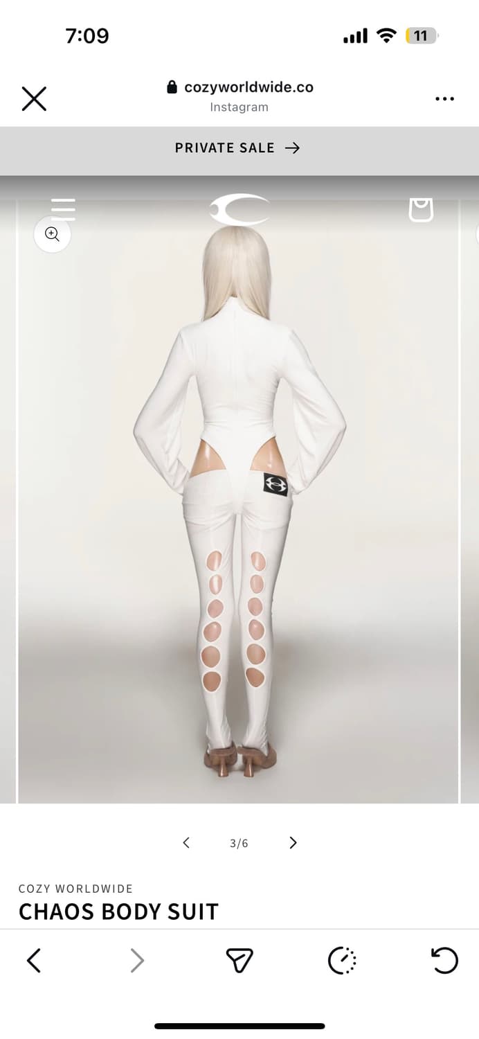 코지월드와이드 chaos body suit 바디수트 상품이미지2