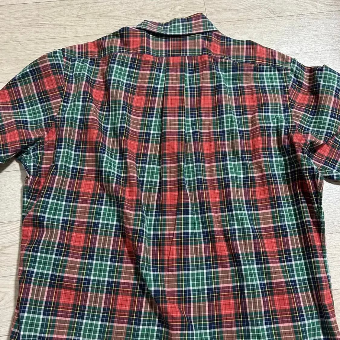 폴로 클래식핏 올드머니 체크셔츠(M) 상품이미지5