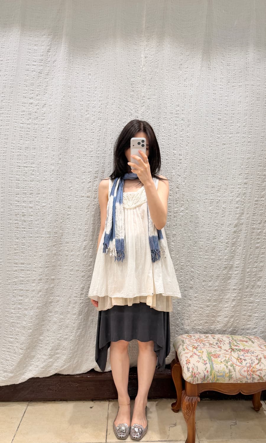 Boho flowy midi skirt 상품이미지4