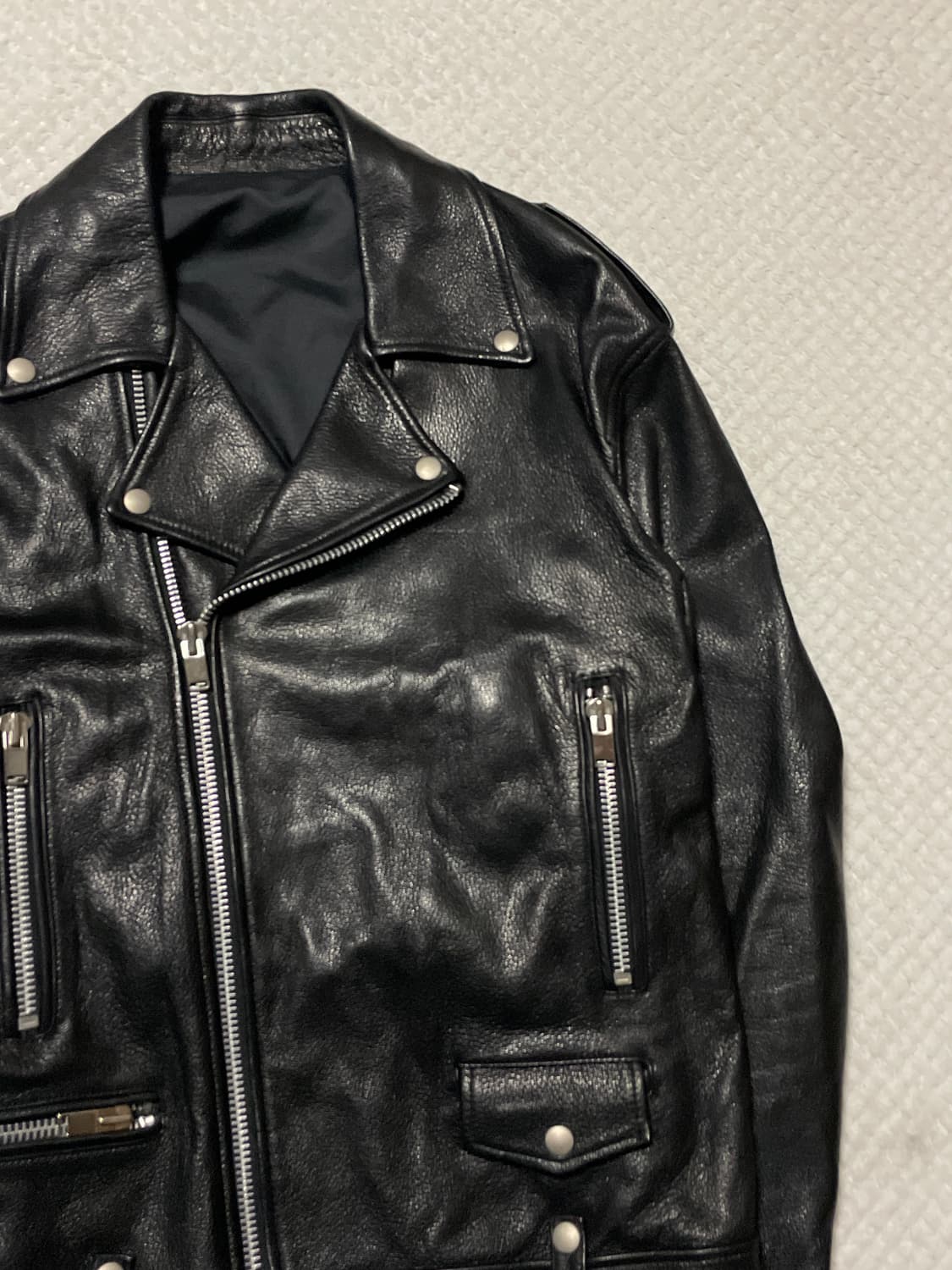 [46] MAMAGARI 마마가리 웨스턴 무드 염소가죽 레더 자켓 상품이미지3