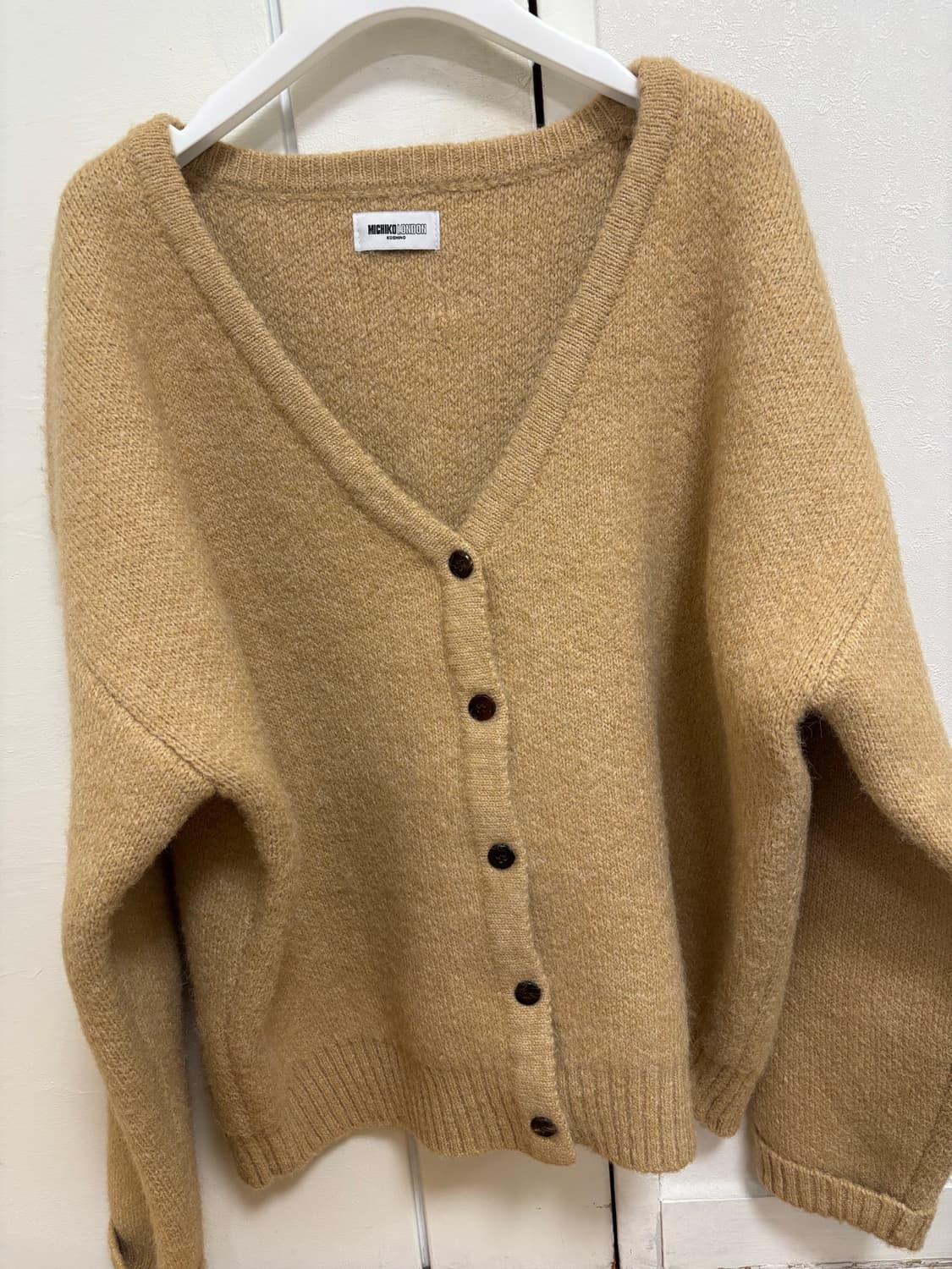 미치코런던 코시노 헤비 울 니트 가디건 상품이미지7