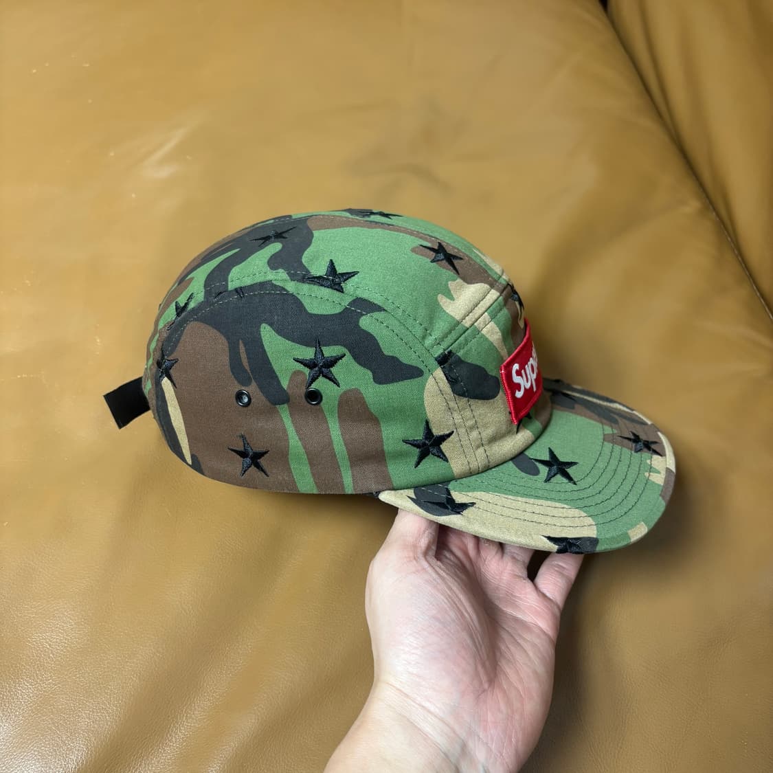 슈프림 캠프캡 모자 박스로고 밀리터리 카모 스타 상품이미지3