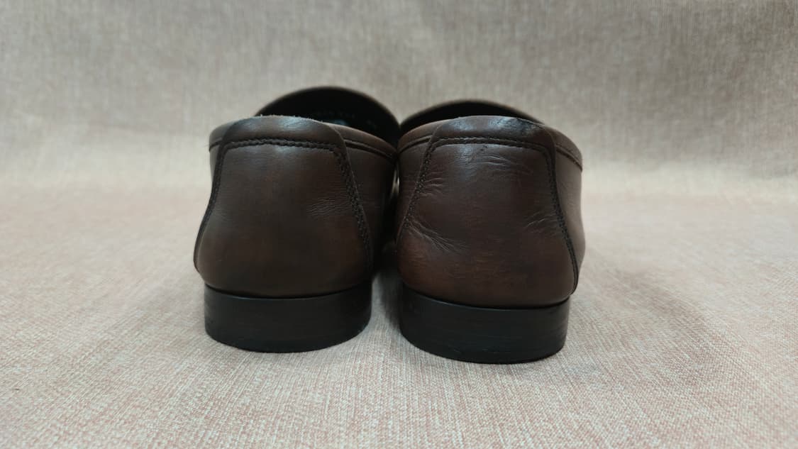 페라가모 정품 275mm-  간치니 브라운 남성 로퍼 상품이미지5