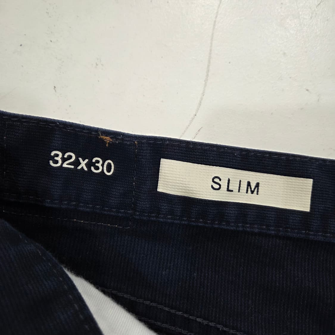 갭 슬림핏 네이비 코튼팬츠 32/30 상품이미지6