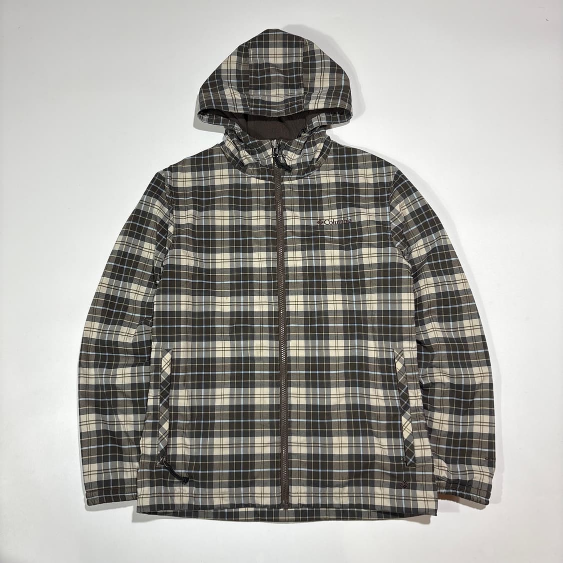컬럼비아 체크 후드 리버시블 바람막이 자켓 상품이미지1